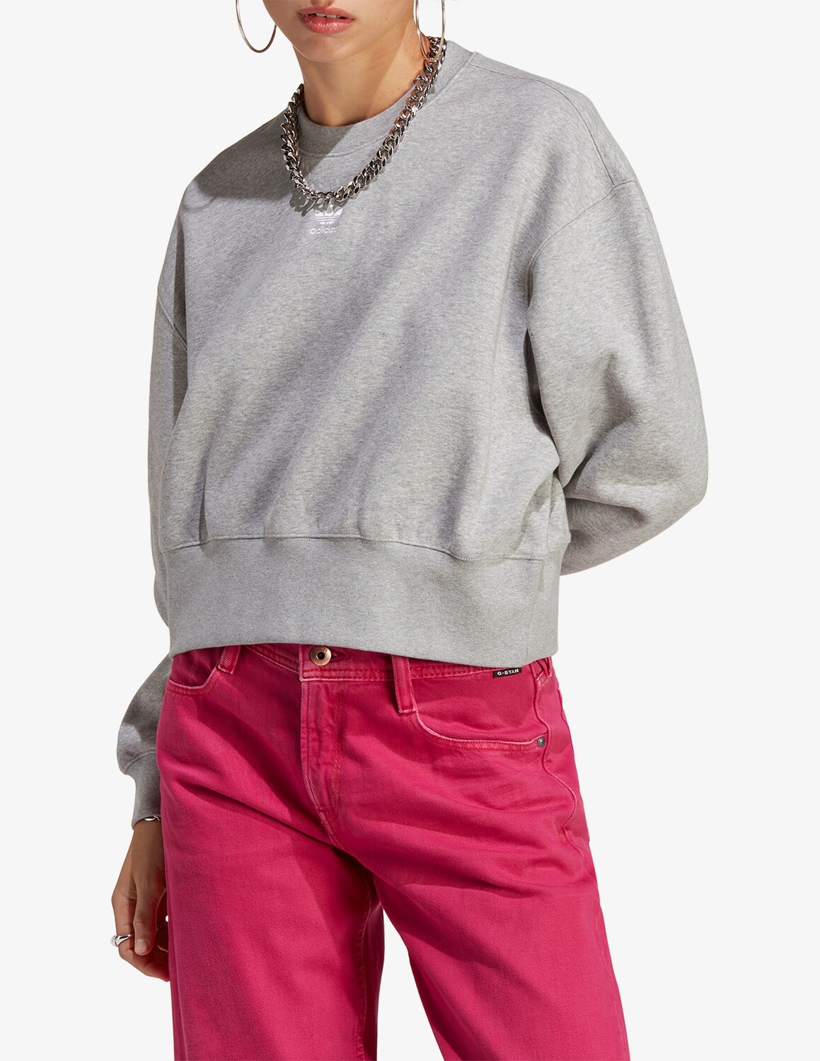 

Толстовка с круглым вырезом Adidas Originals, серый