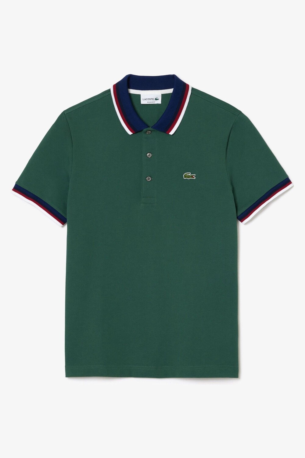 

Рубашка-поло с контрастной отделкой Lacoste, зеленый