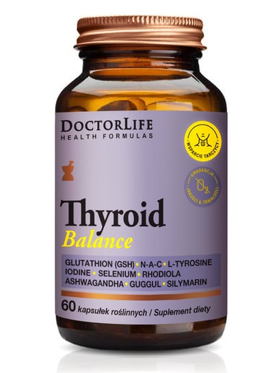 Биологически активная добавка Doctor Life, Thyroid Balance для поддержки щитовидной железы, 60 капсул zahler thyraid формула для поддержки щитовидной железы 60 капсул