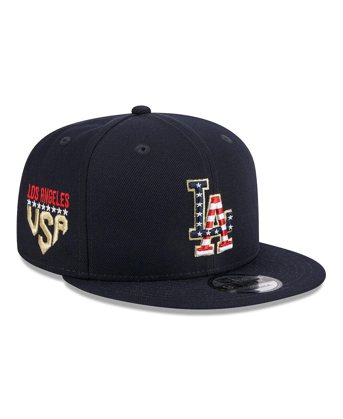 

Мужская темно-синяя регулируемая шляпа Snapback Los Angeles Dodgers 4 июля 9FIFTY New Era