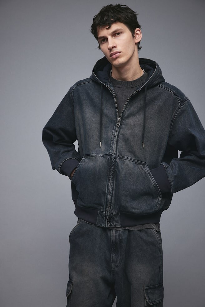 

Куртка стандартного кроя на молнии H&M, синий