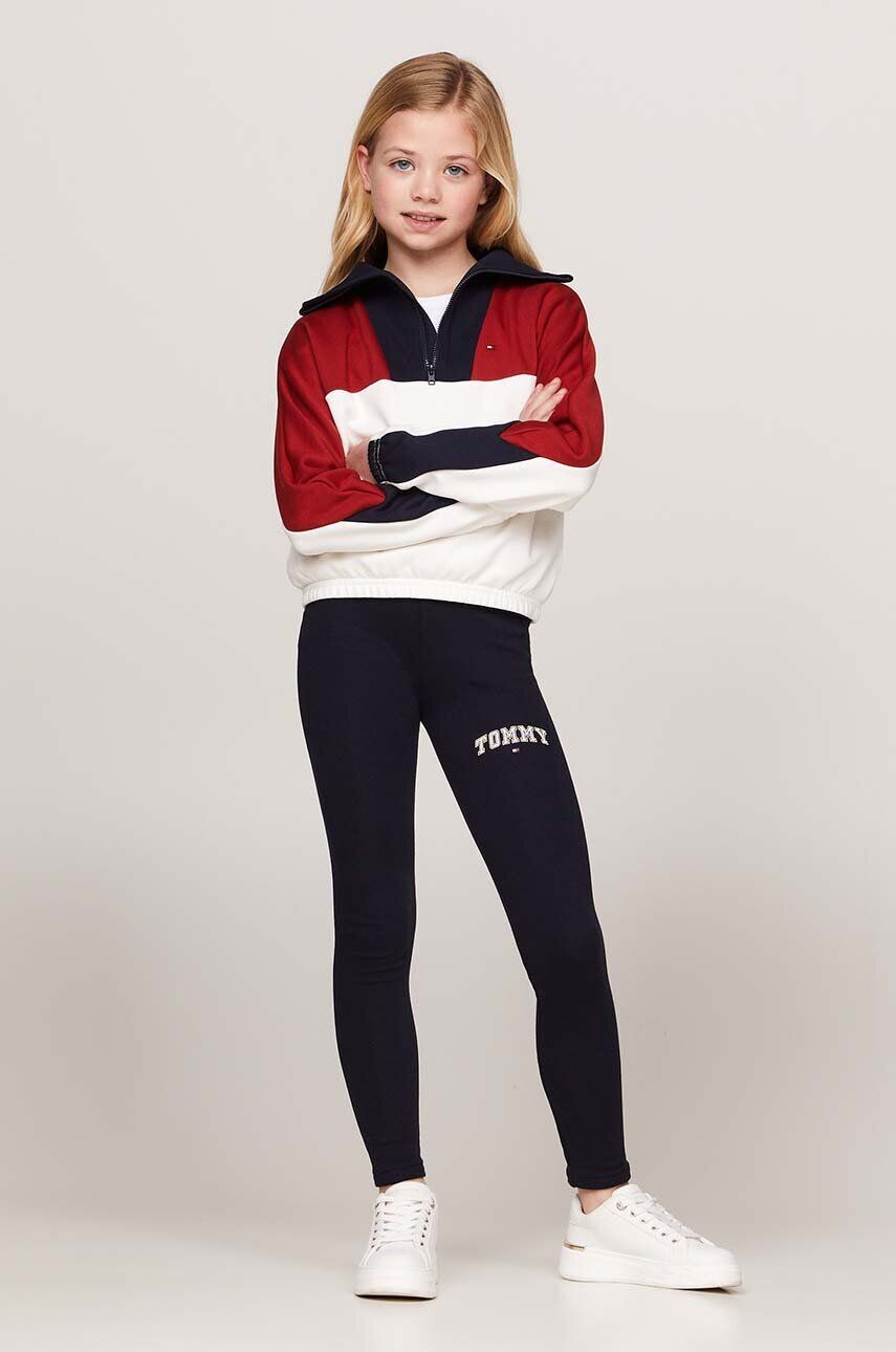 

Детские леггинсы Tommy Hilfiger VARSITY FITTED LEGGING, темно-синий