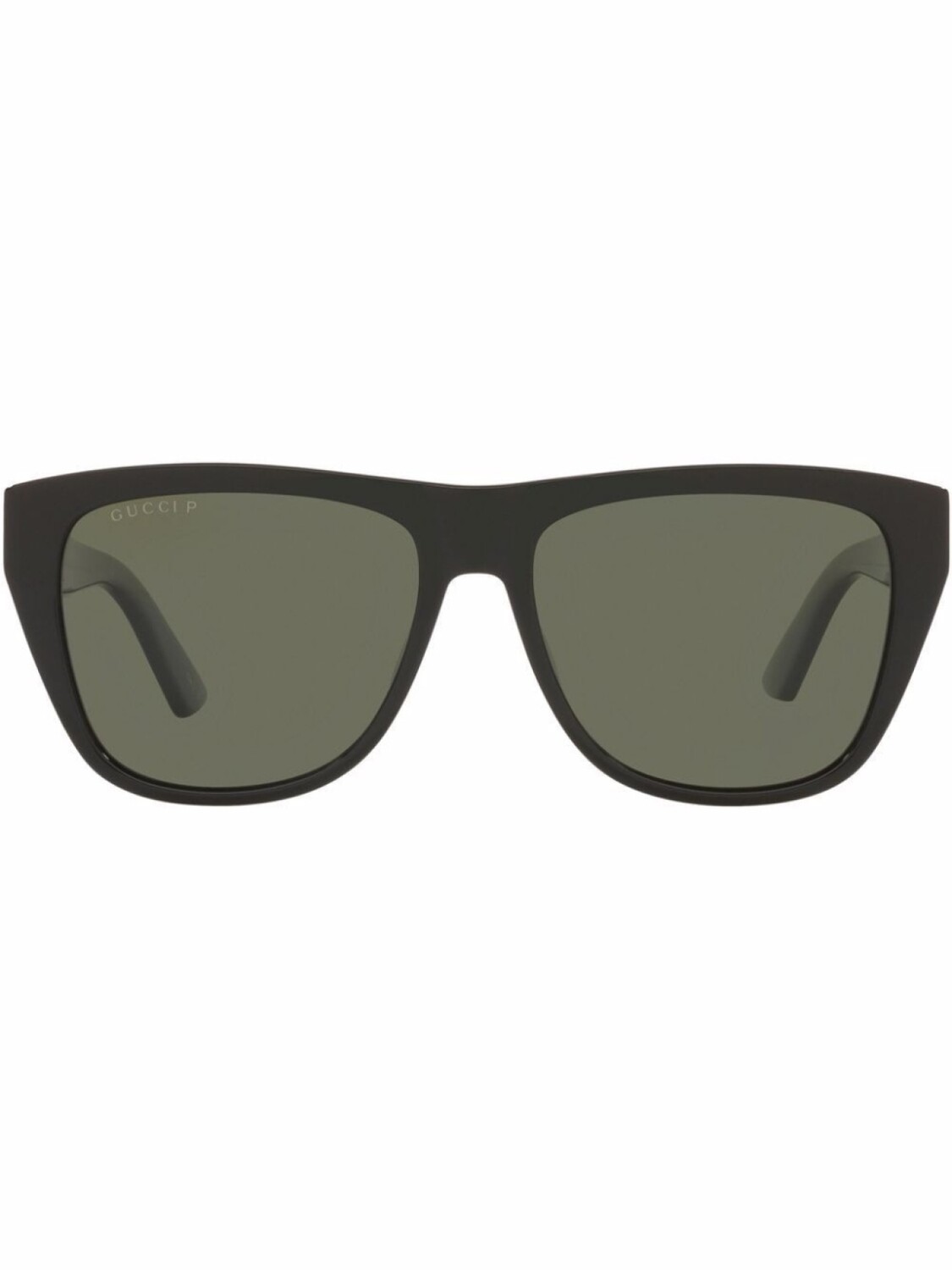 

Gucci Eyewear солнцезащитные очки в прямоугольной оправе, черный