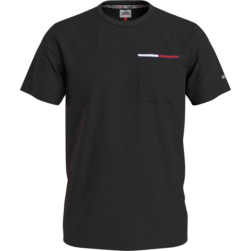 

Футболка Tommy Jeans Essential Flag Pocket, черный