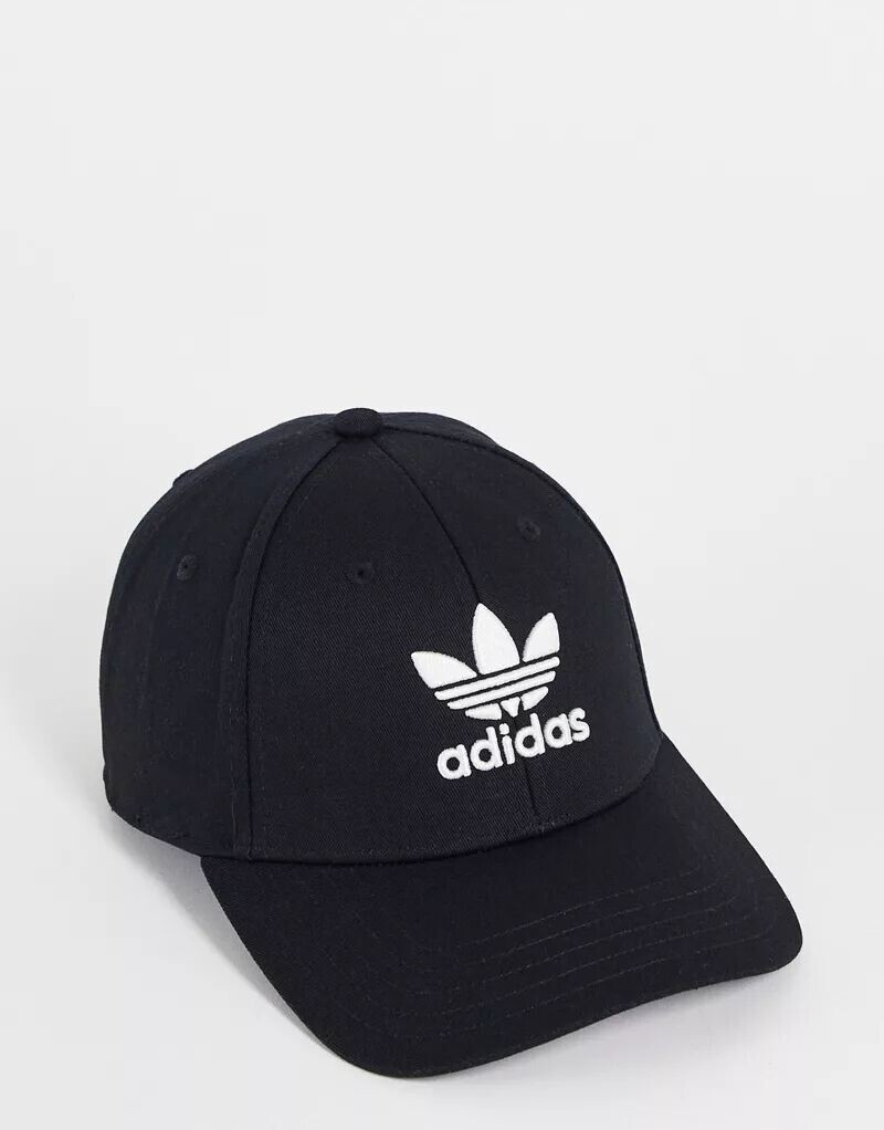 

Черная кепка adidas Originals adicolor с логотипом в виде трилистника