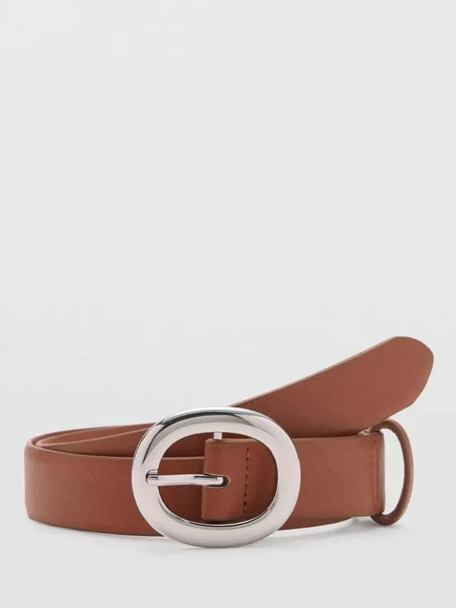 

Ремень Mango Ring Buckle, коричневый
