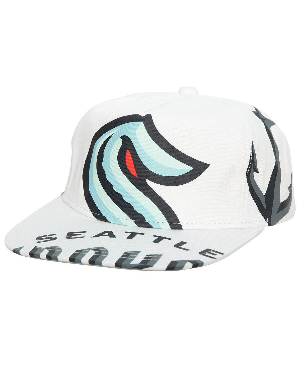 

Мужская белая кепка Seattle Kraken In Your Face Deadstock Snapback Mitchell & Ness