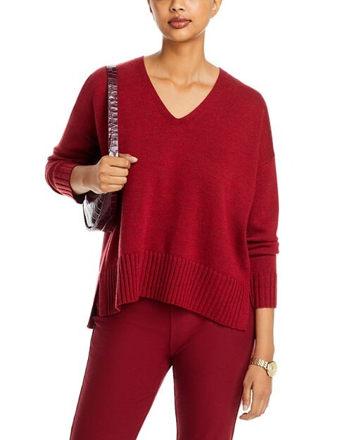 

Свитер с V-образным вырезом Eileen Fisher, цвет Red