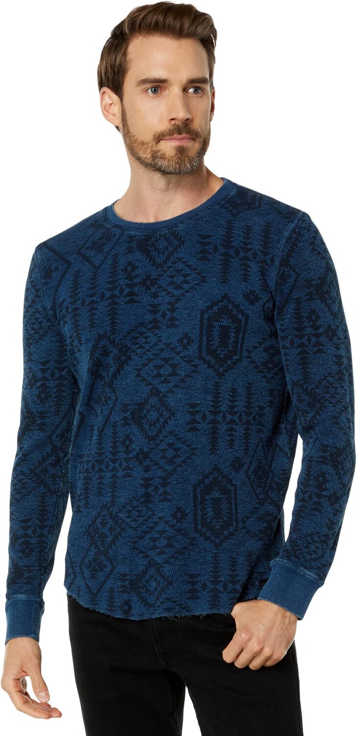 

Свитер Printed Crew Neck Thermal Lucky Brand, цвет 419 Indigo