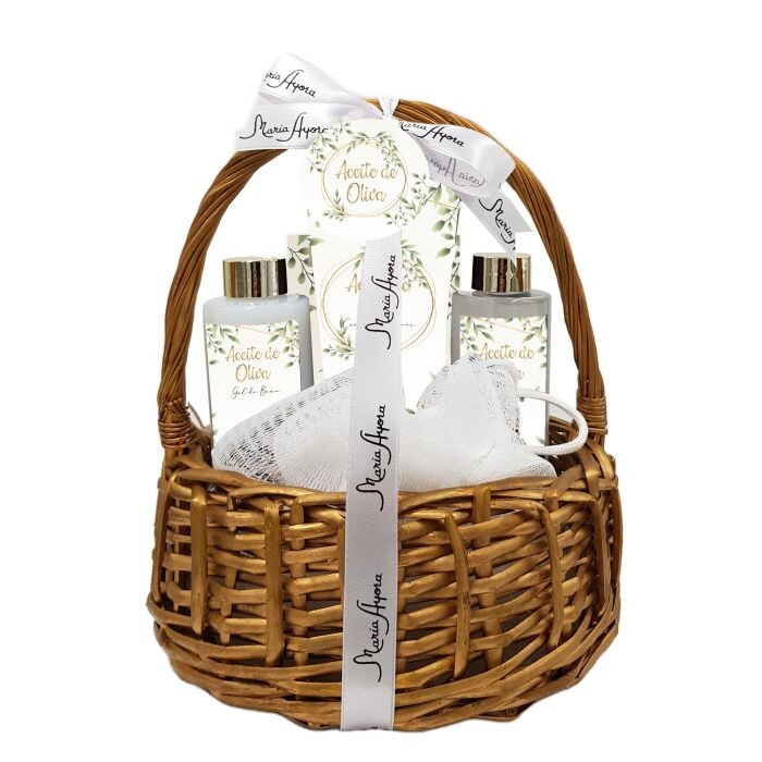 

Набор косметики Set de Baño Mimbre Aceite de Oliva Shausa, Set 4 productos