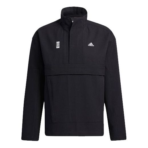 Куртка adidas Wj Anorak Series Casual Sports Woven Stand Collar Jacket Black, черный