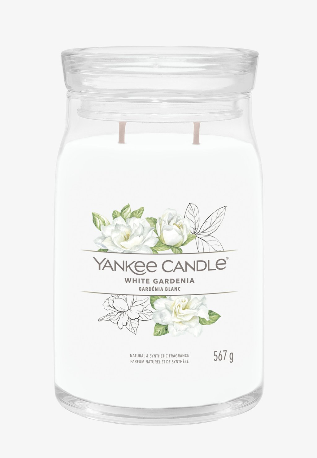 Ароматическая свеча Signature Large Jar White Gardenia Yankee Candle, белый ароматическая свеча signature large jar pink sands yankee candle розовый