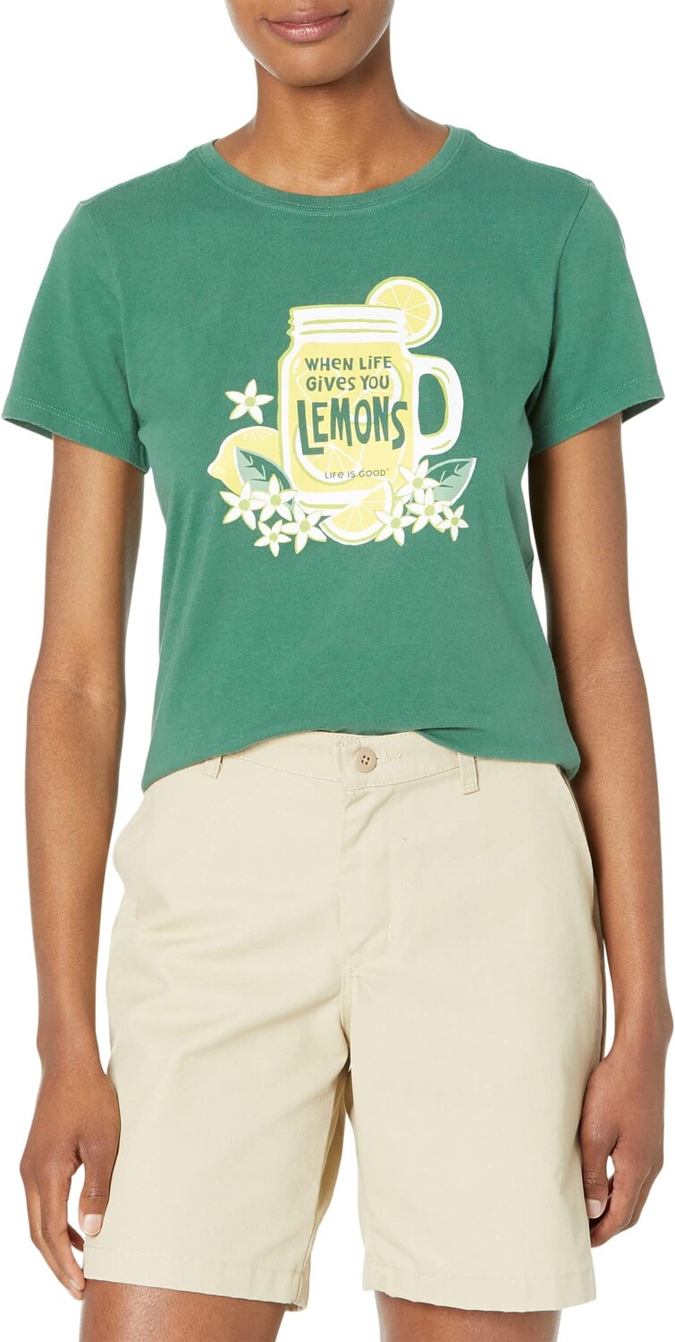 

Футболка Life Gives You Lemon Crusher Life is Good, цвет Spruce Green