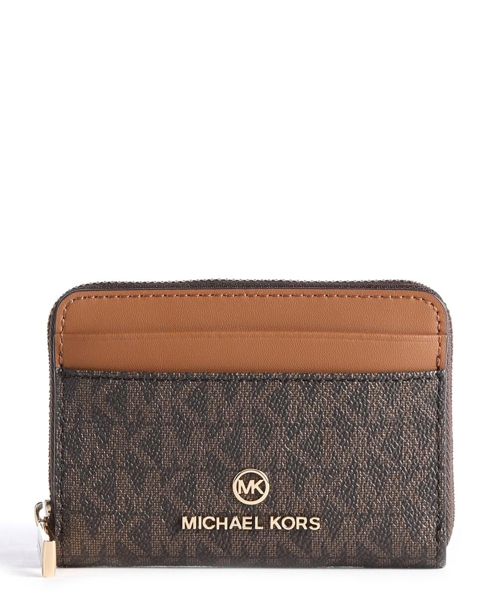 

Кошелек с подвесками Jet Set из парусины Michael Kors, коричневый