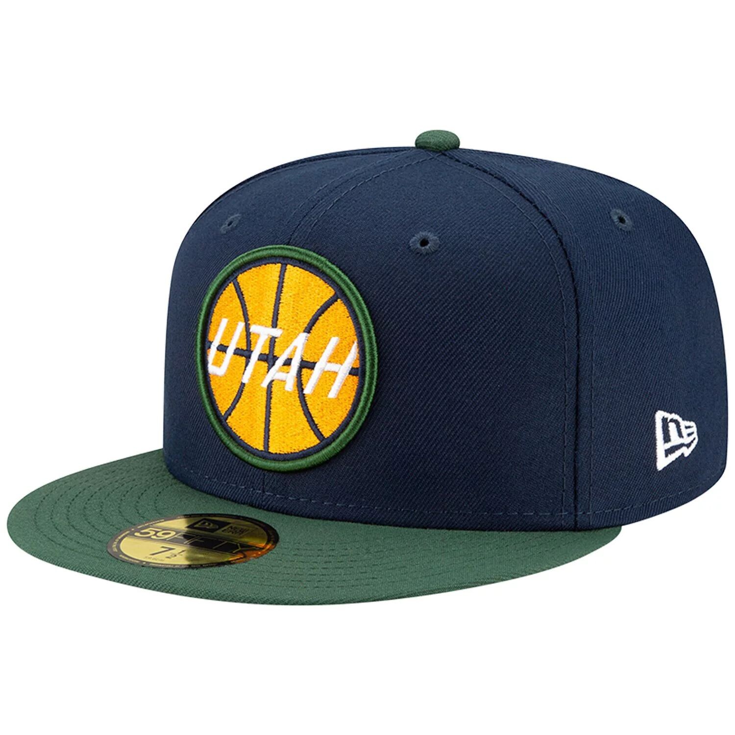 

Мужская облегающая кепка New Era Navy Utah Jazz 2021 NBA Draft 59FIFTY