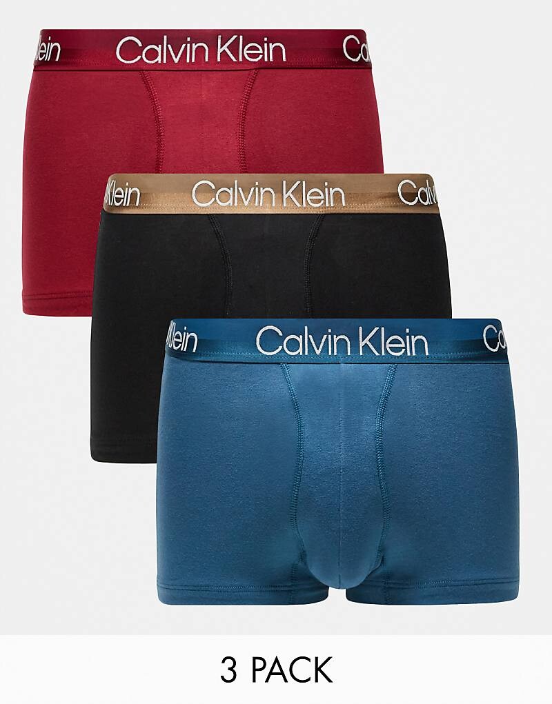 

Calvin Klein – Modern Structure – Комплект из 3 пар боксеров разных цветов