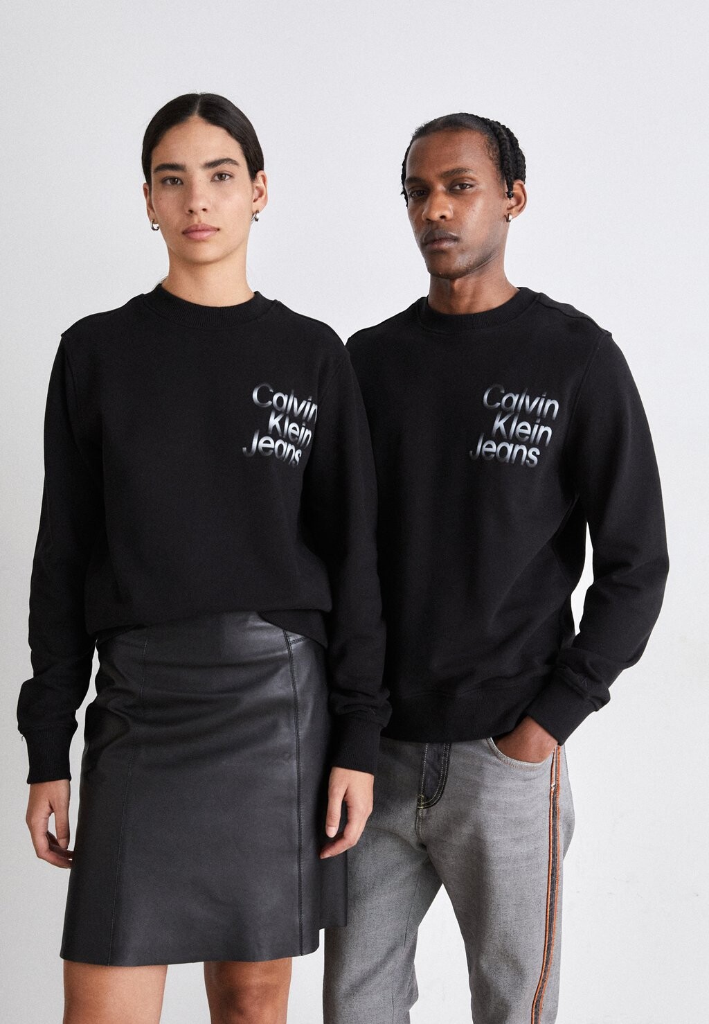 

Толстовка Diffused Stacked Unisex Calvin Klein Jeans, черный