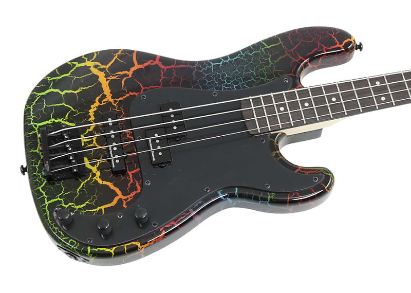 Басс гитара ESP LTD Mirage Surveyor 87 Rainbow Crackle Bass