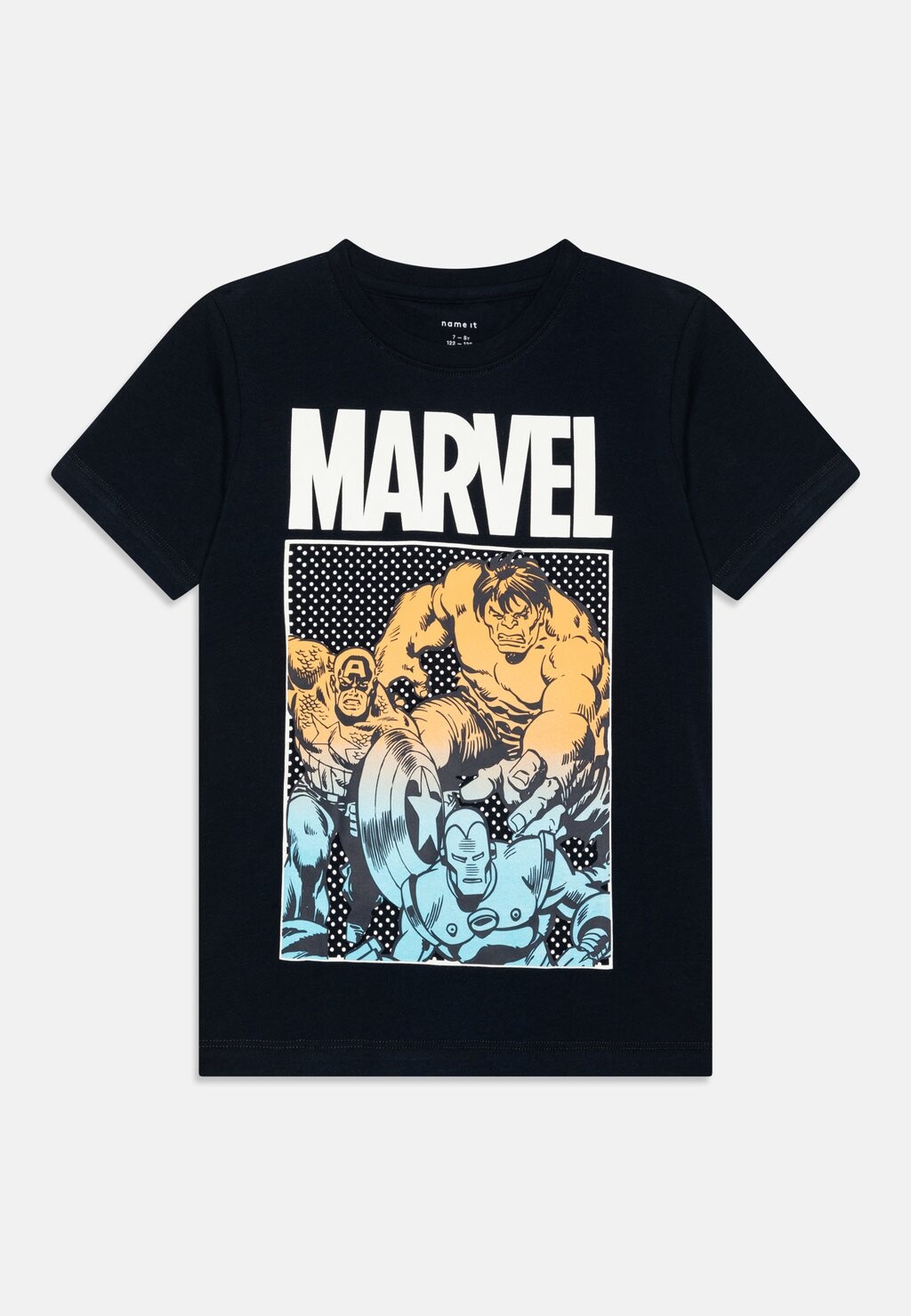 

Футболка с принтом NKMFRANCE MARVEL Name it, цвет dark sapphire