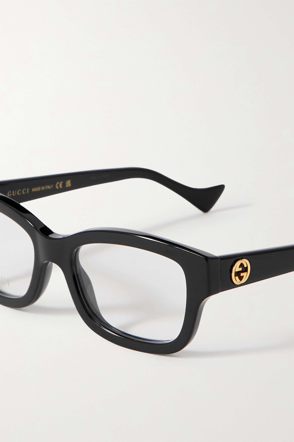

GUCCI EYEWEAR очки в квадратной оправе с логотипом GG из ацетата, черный