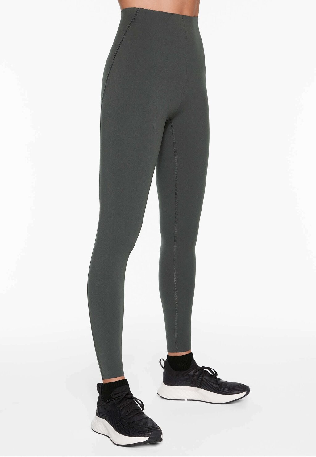 

Леггинсы COMPRESSIVE WAIST CONTROL ANKLE-LENGTH OYSHO, цвет grey