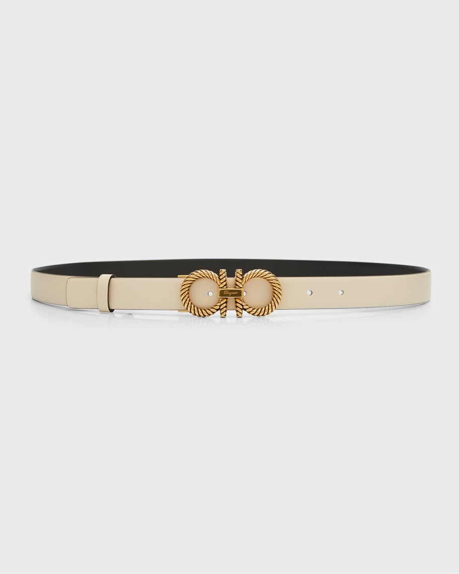 

Перекрученный кожаный ремень Gancini Ferragamo