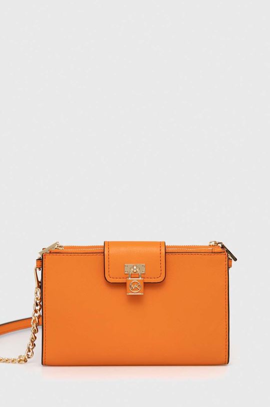 Кожаная сумочка MICHAEL Michael Kors, оранжевый