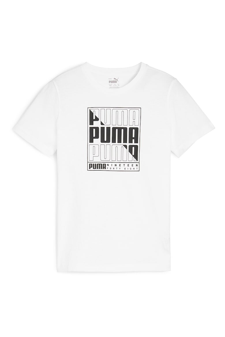 

Хлопковая футболка с логотипом Puma, белый