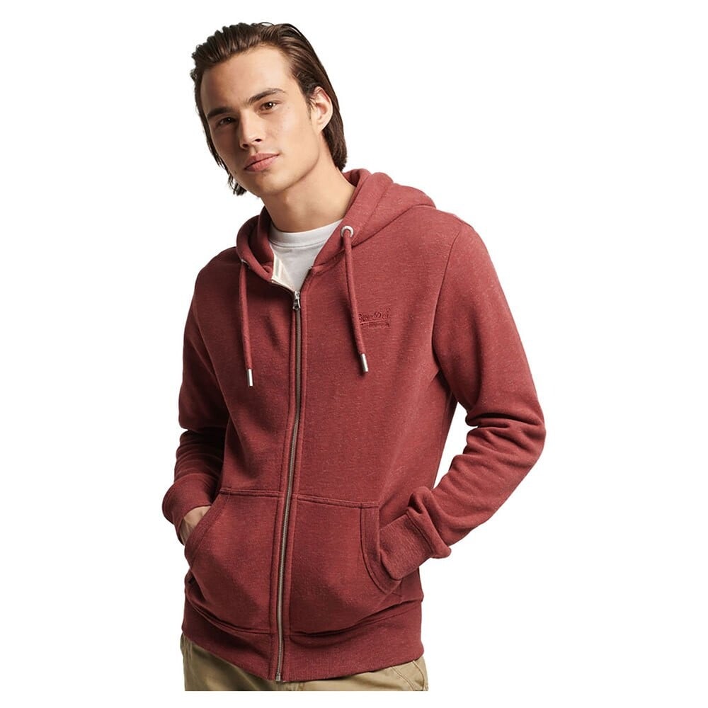 

Толстовка Superdry Vintage Logo Emb Full Zip, красный