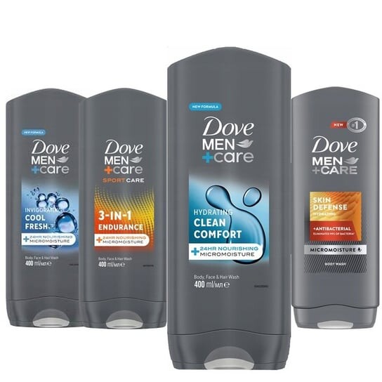 

Гель для душа Care Mix, 4x400 мл Dove Men