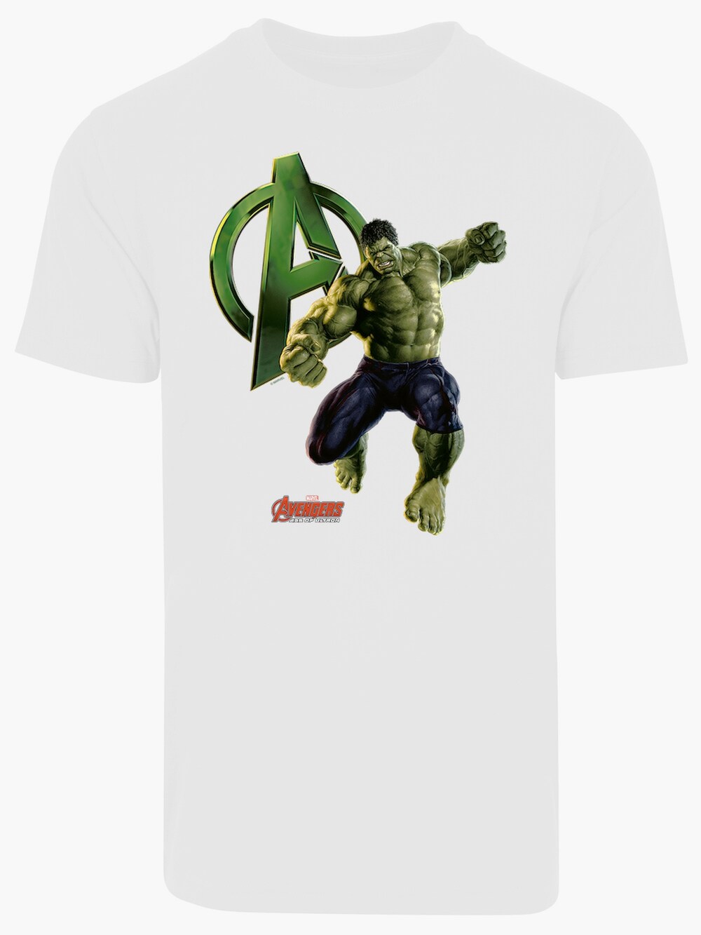 Футболка F4Nt4Stic Marvel Avengers Age of Ultron Incredible Hulk, белый фигурка neca avengers age of ultron body knockers – hulk – на солнечной батарее 15 см