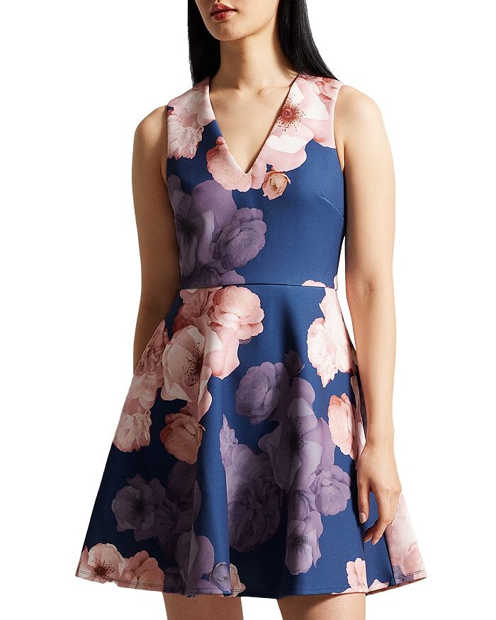 

Платье с принтом Emleey и плиссированной юбкой Ted Baker