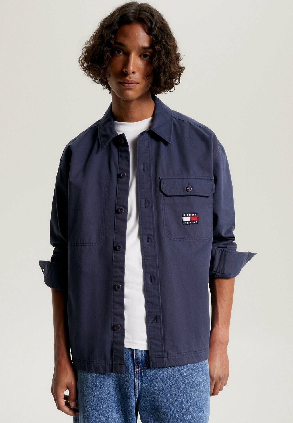 

Демисезонная куртка Tommy Jeans, синий