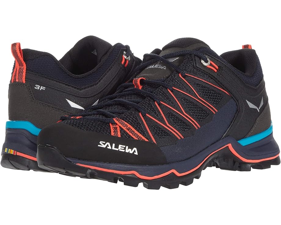 Походная обувь SALEWA Mountain Trainer Lite, цвет Premium Navy/Fluo Coral