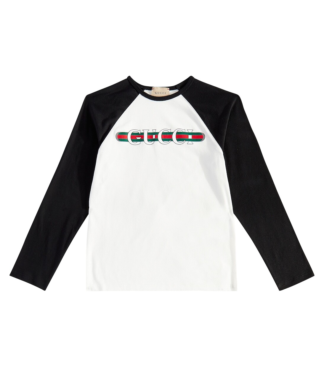 Хлопковая футболка с принтом Gucci, белый