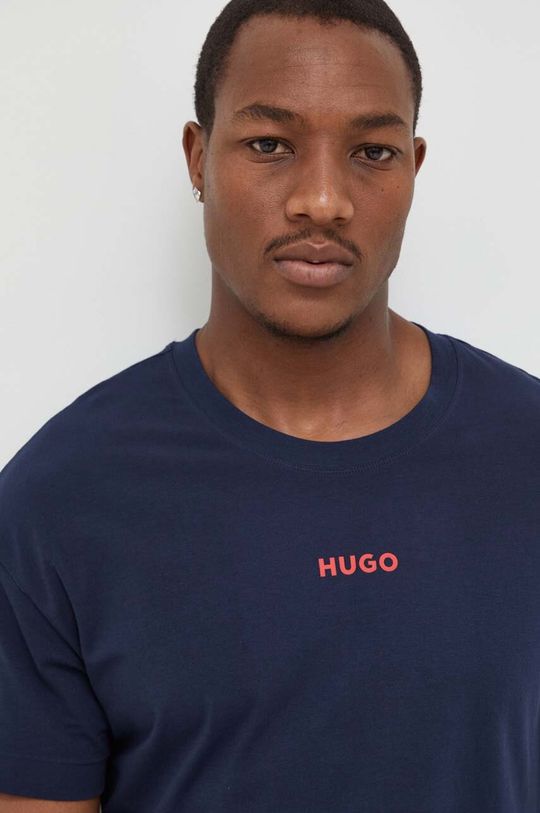 Пижамная футболка HUGO Hugo, темно-синий