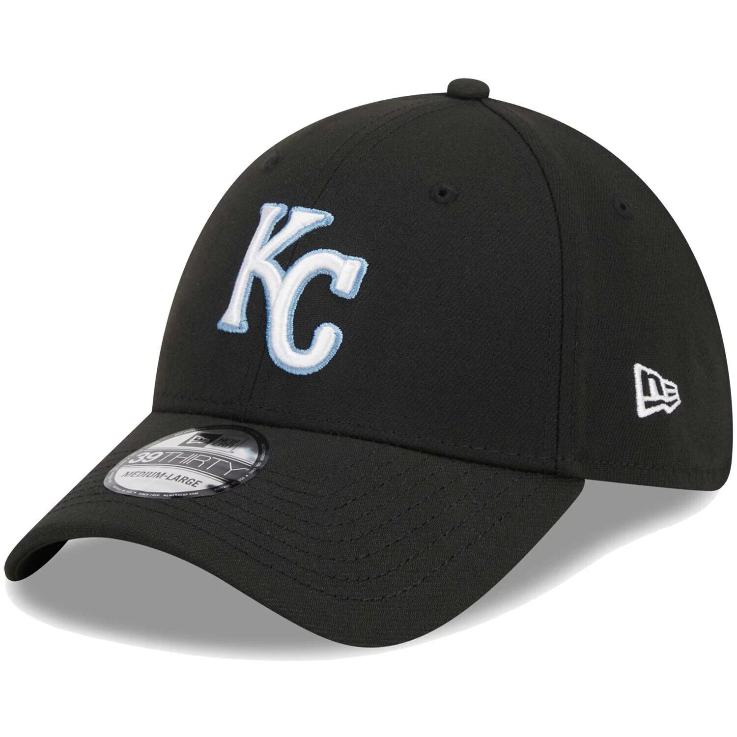 

Мужская черная кепка New Era Kansas City Royals Logo 39THIRTY Flex Hat