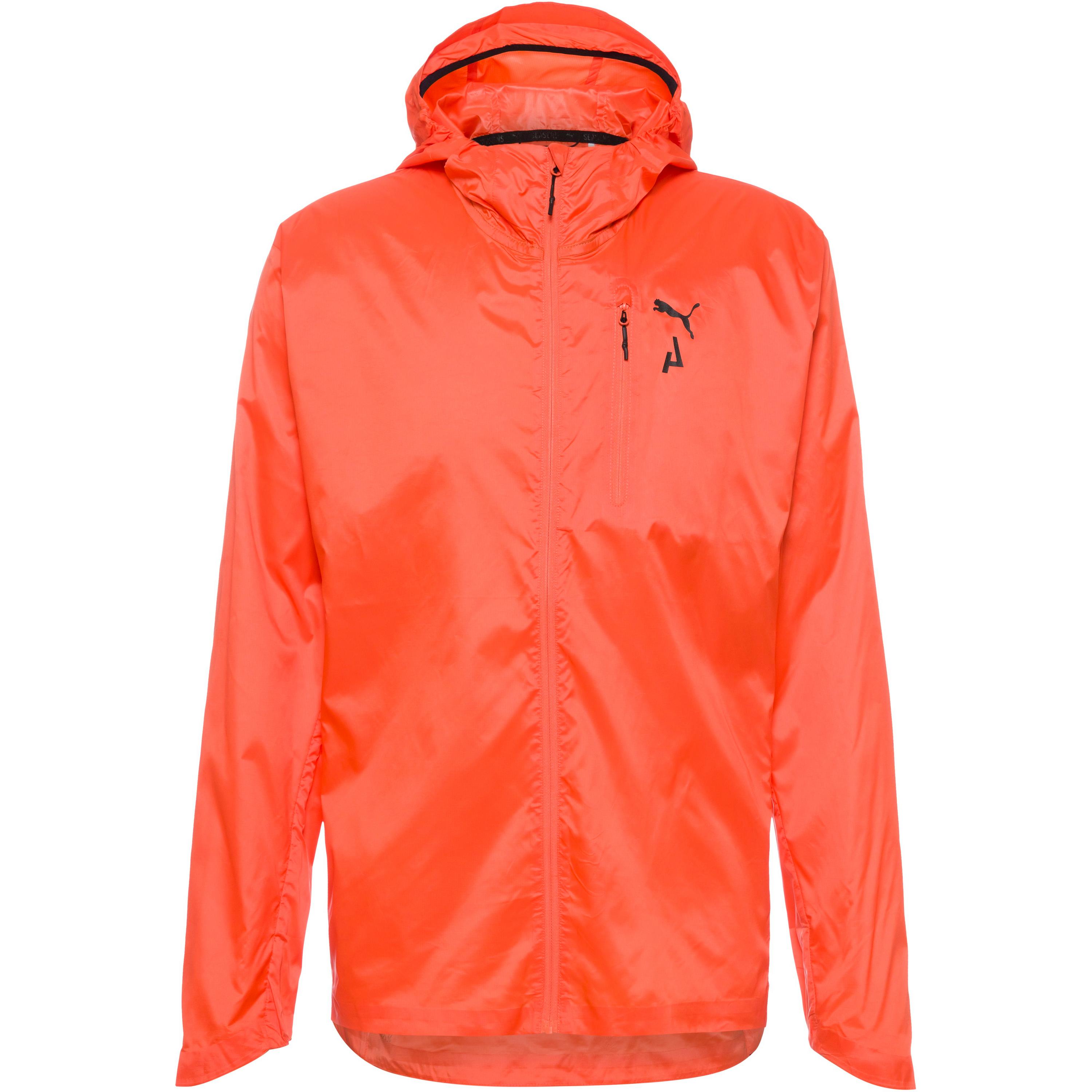 Куртка Puma Laufjacke SEASONS LIGHTWEIGHT PACKABLE, цвет hot heat-aop