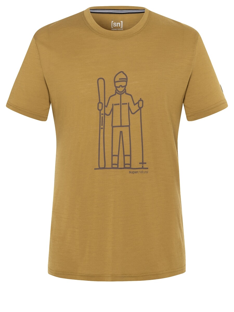 

Рубашка super.natural Merino T Shirt, желтый