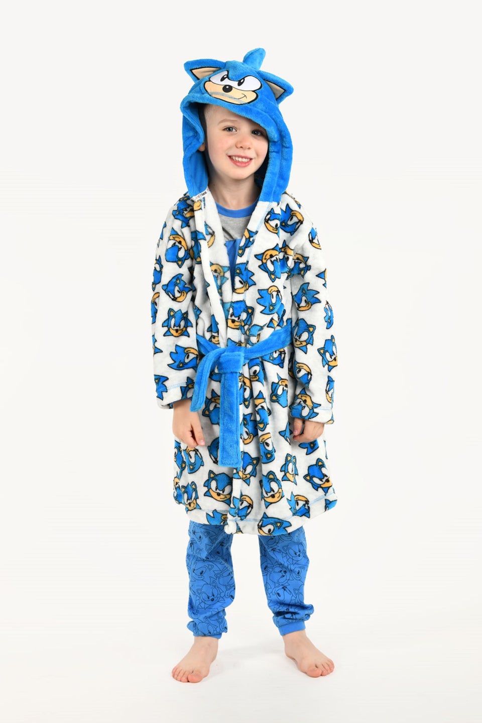 цена Brand Threads Детский халат Sonic The Hedgehog