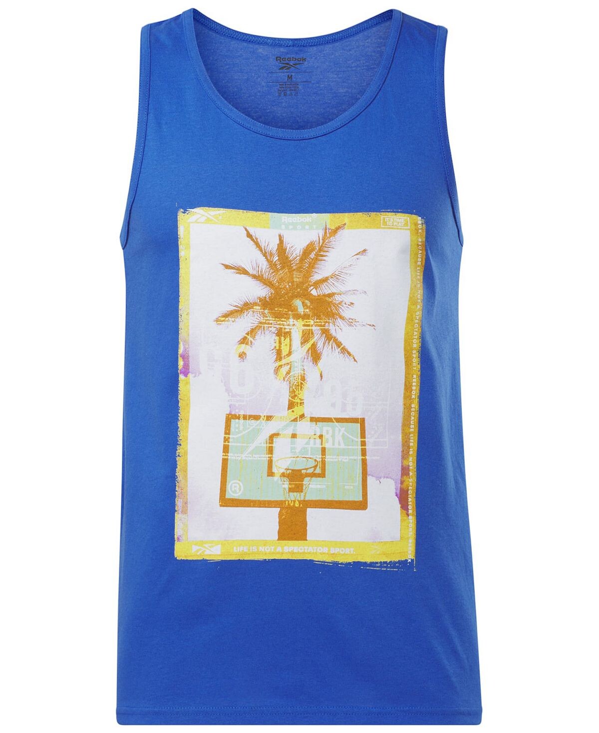 

Мужская хлопковая майка с рисунком West Coast Hoops Reebok