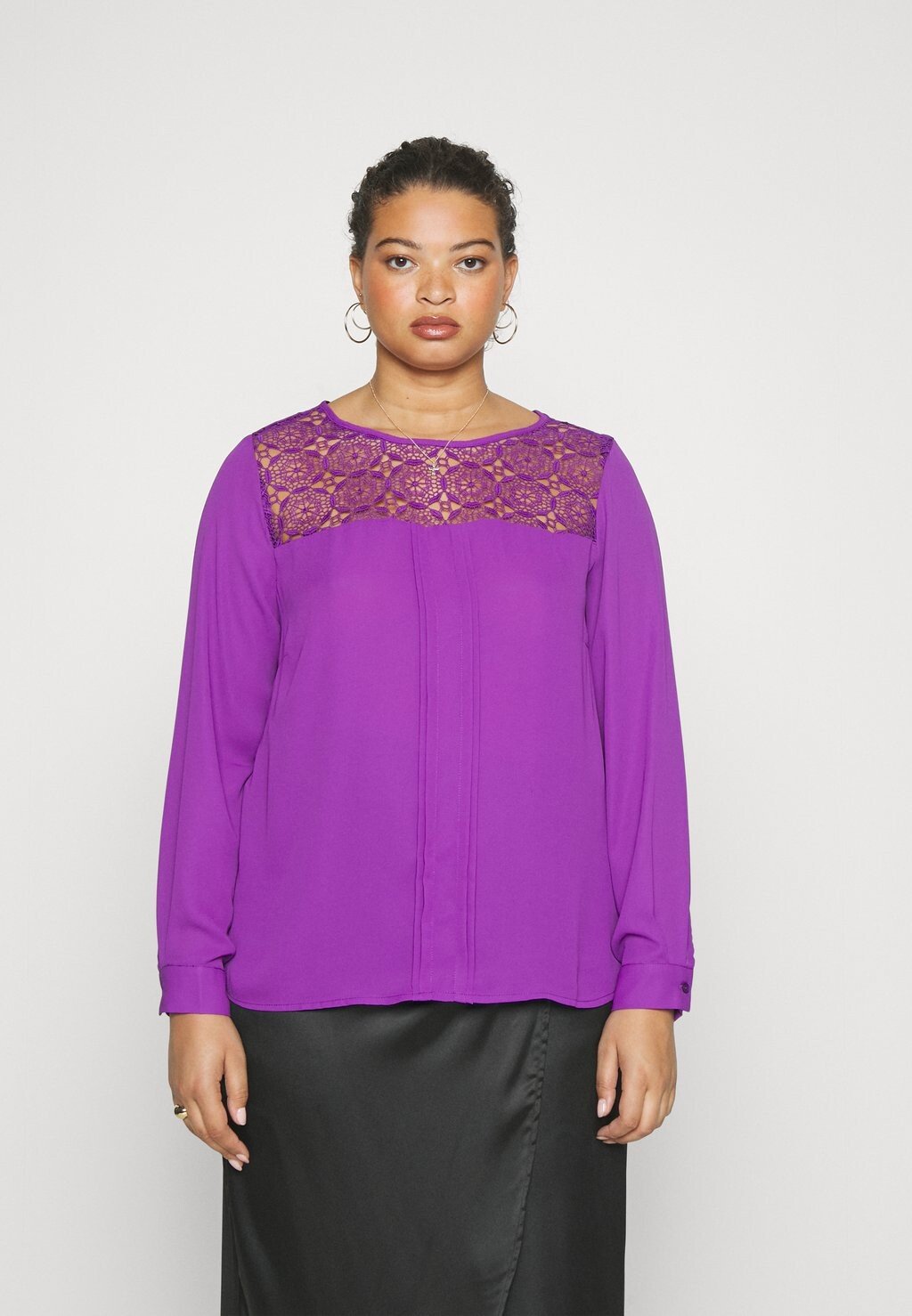 

Блузка ONLY Carmakoma CARALICE LACE TOP, цвет amaranth purple