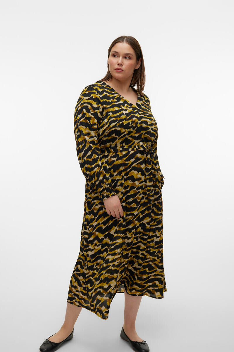 

Платье миди с принтом Curve Vero Moda Curve, мультиколор