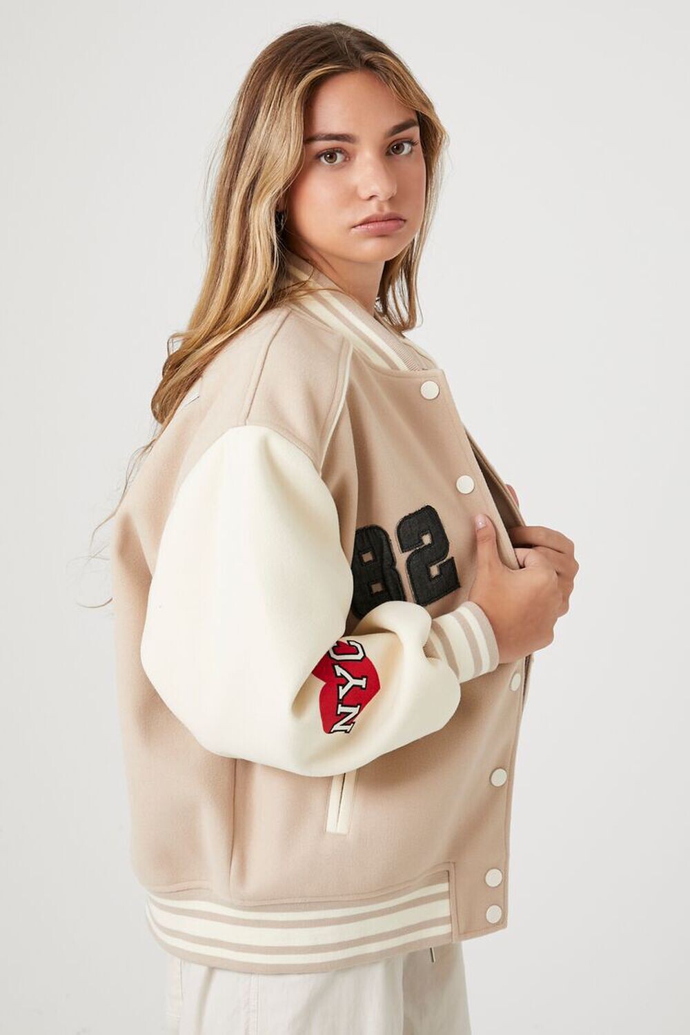 

Куртка Varsity Letterman New York Forever 21, коричневый