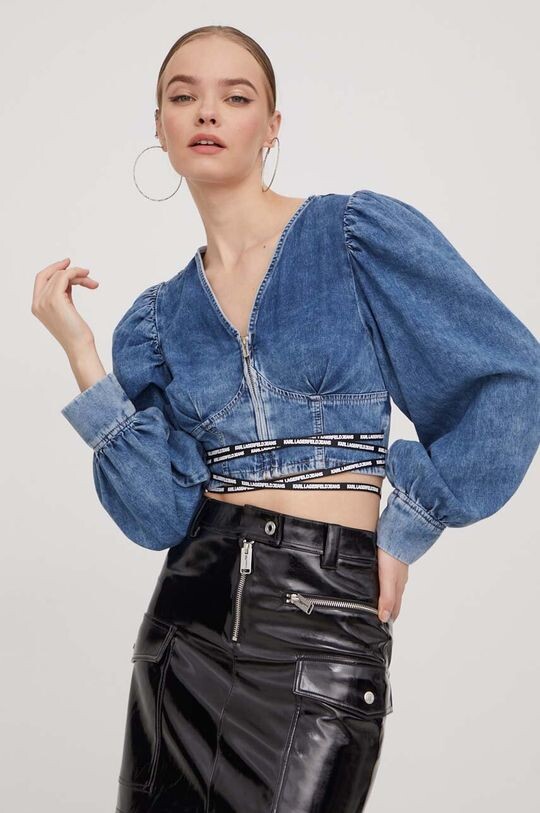 

Джинсовая футболка Karl Lagerfeld Jeans, синий