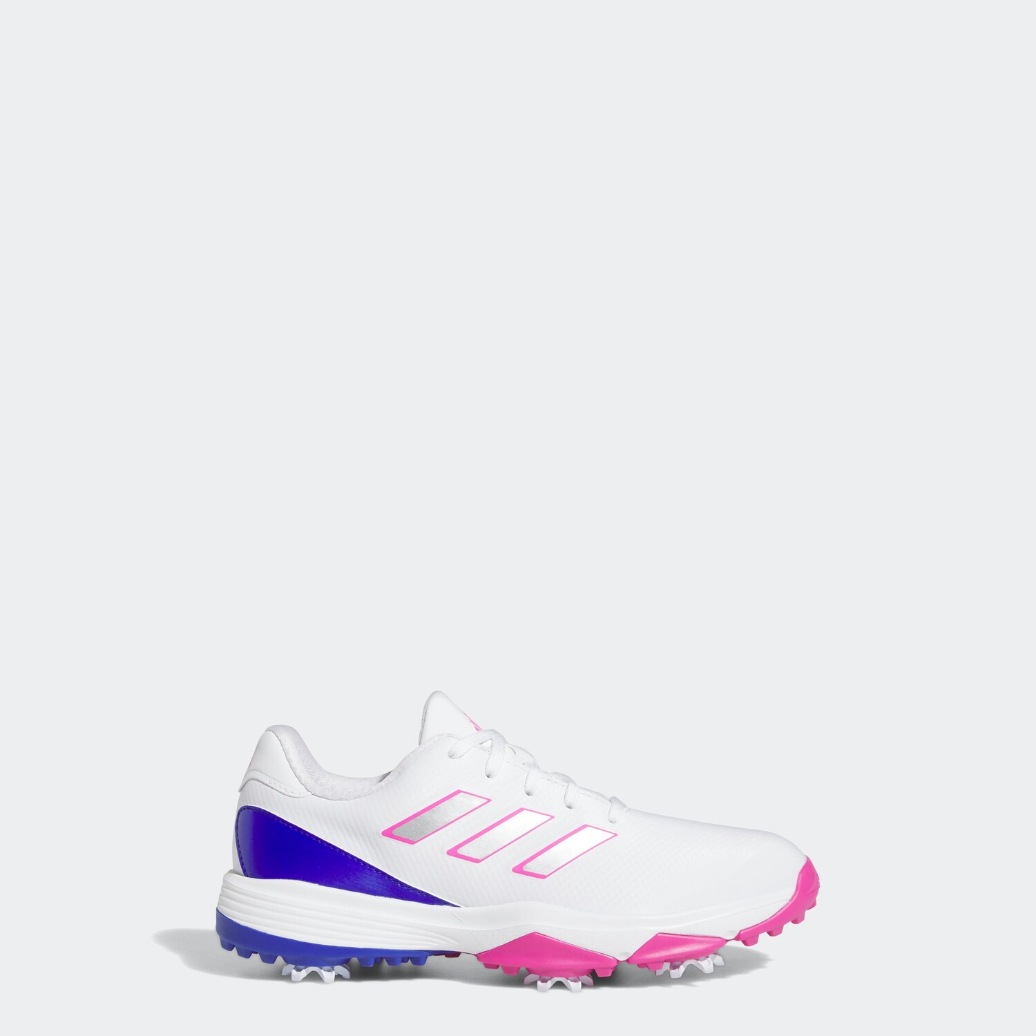 

Детские кроссовки для гольфа adidas ZG23, цвет Cloud White / Lucid Fuchsia / Lucid Blue