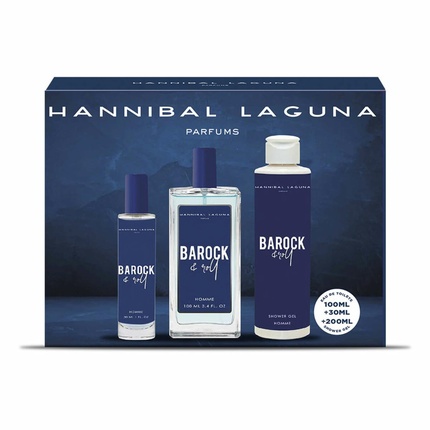 Hannibal Laguna Perfume Set for Men Baroque & Roll Parfums Saphir