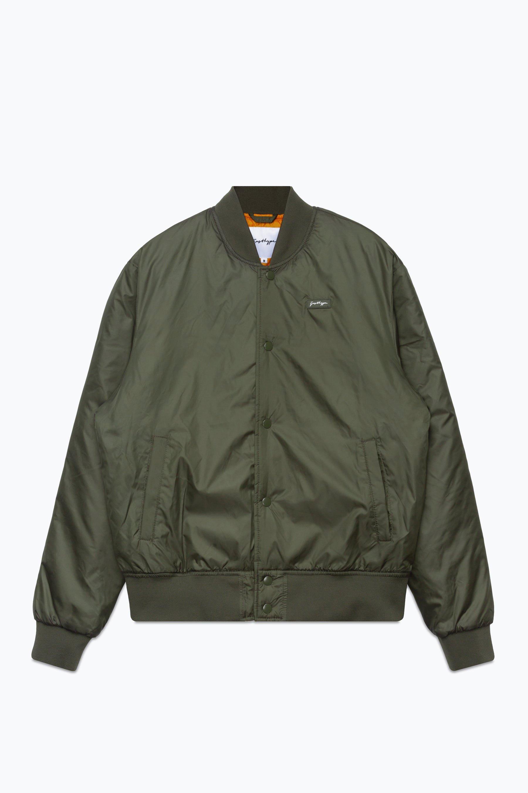 Куртка-бомбер с надписью Scribble Hype, зеленый