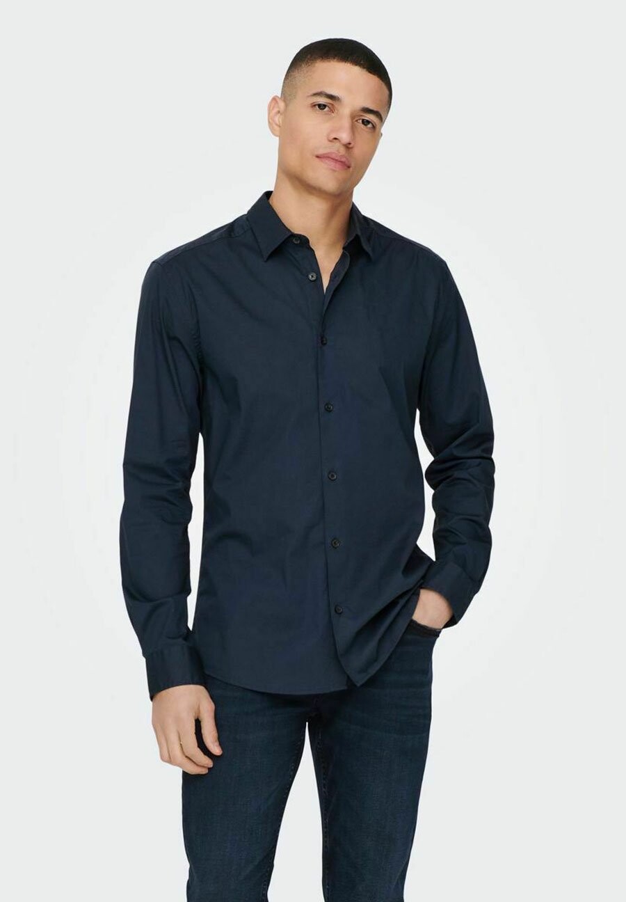 

Деловая рубашка ONSANDY SLIM EASY IRON Only & Sons, цвет dark navy