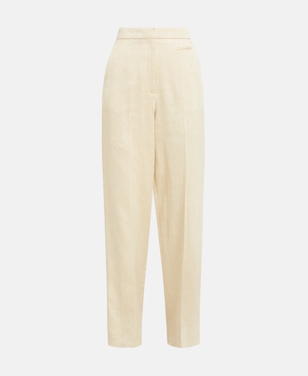 

Льняные брюки чинос Claudie Pierlot, экрю